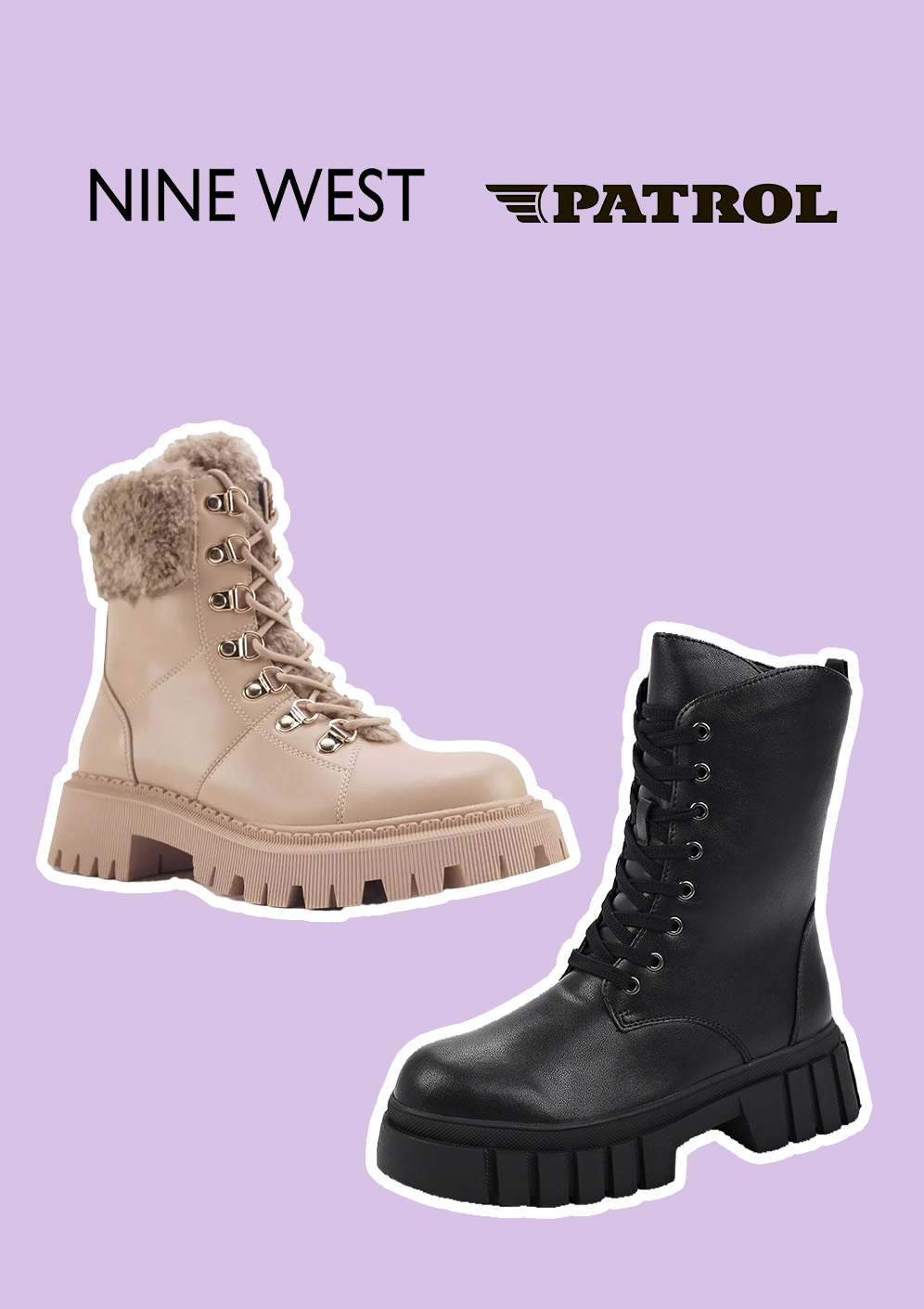 Shoes from Reserved, Nine West, Patrol and other brands
