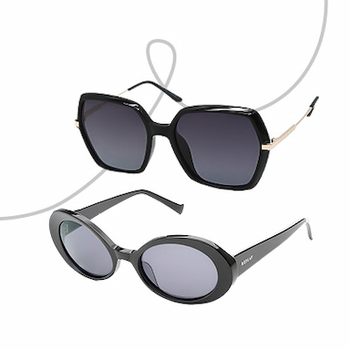 Glasses for accent in the image